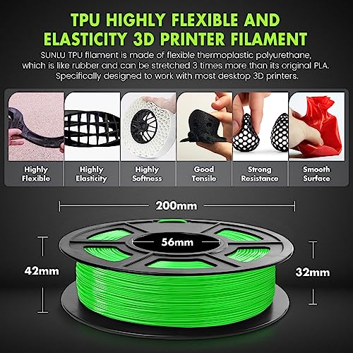 SUNLU 1.75mm 95A TPU 3D Printer Filament