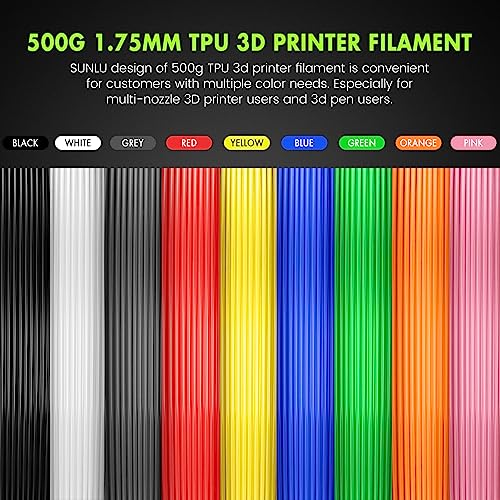 SUNLU 1.75mm 95A TPU 3D Printer Filament
