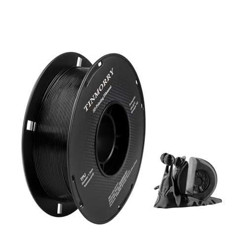 TINMORRY 1.75mm Black TPU Filament 1KG Spool