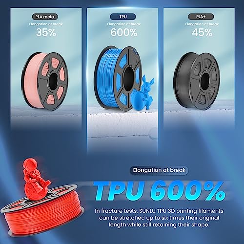 SUNLU 1KG 95A Flexible TPU 3D Printing Filament
