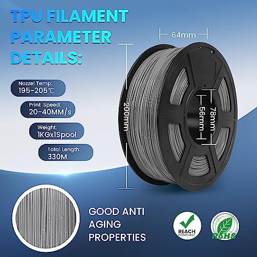 SUNLU 1KG 95A Flexible TPU 3D Printing Filament