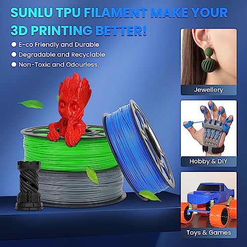SUNLU 1KG 95A Flexible TPU 3D Printing Filament