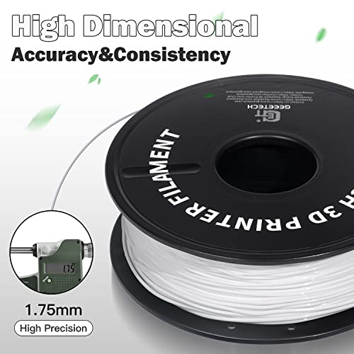 GEEETECH 1.75mm TPU Flexible Filament - 500g White