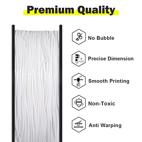 GEEETECH 1.75mm TPU Flexible Filament - 500g White