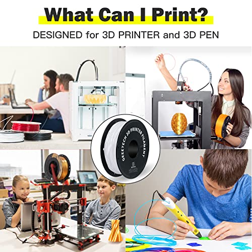 GEEETECH 1.75mm TPU Flexible Filament - 500g White
