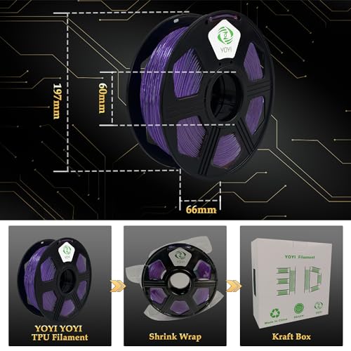 YOYI 3D Printer 95A TPU Flexible Filament 1.75mm