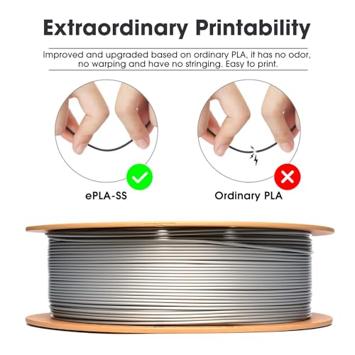 eSUN High Speed 1.75mm Silver PLA Filament