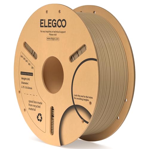 ELEGOO 1.75mm Wood PLA Filament 1KG Spool