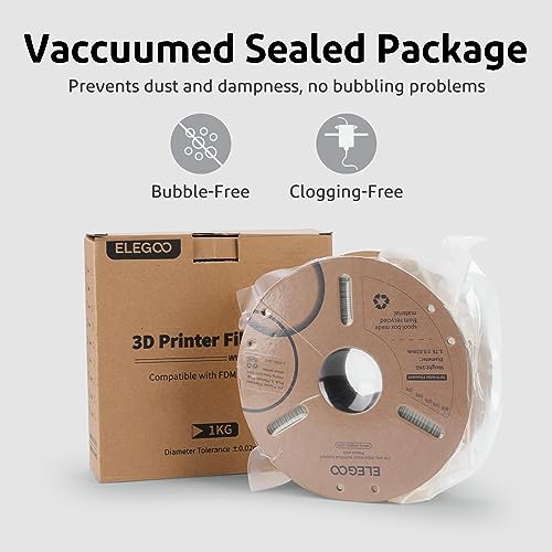 ELEGOO 1.75mm Wood PLA Filament 1KG Spool