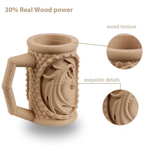LVVJ3D Oak Wood PLA 3D Printer Filament 1.75mm