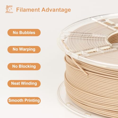 LVVJ3D Oak Wood PLA 3D Printer Filament 1.75mm