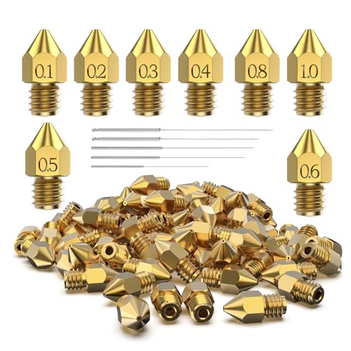 31PCS MK8 3D Printer Nozzles and Cleaning Kit