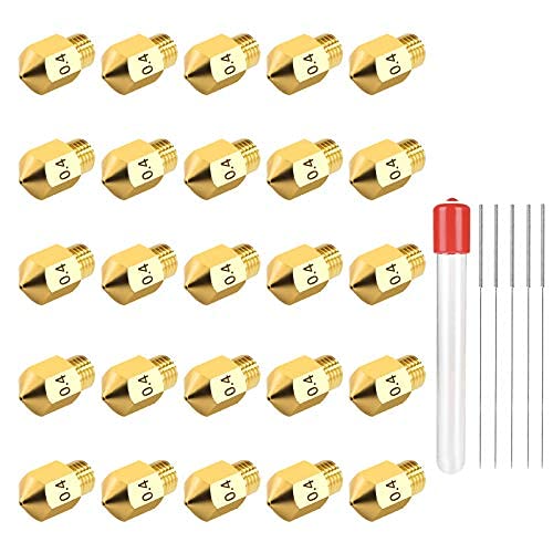 25 MK8 Brass Nozzles with Needles & Storage Box