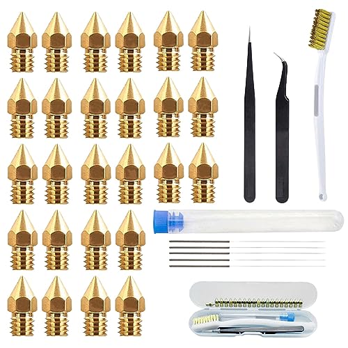 26-Piece MK8 3D Printer Nozzle Kit