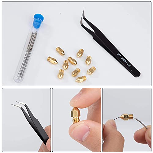 MK8 Brass 0.4mm Nozzle Set with Tools