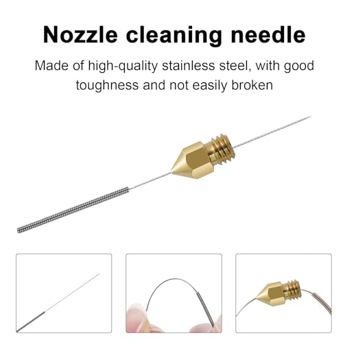 Stainless Steel 3D Printer Nozzle Kit – Multiple Sizes