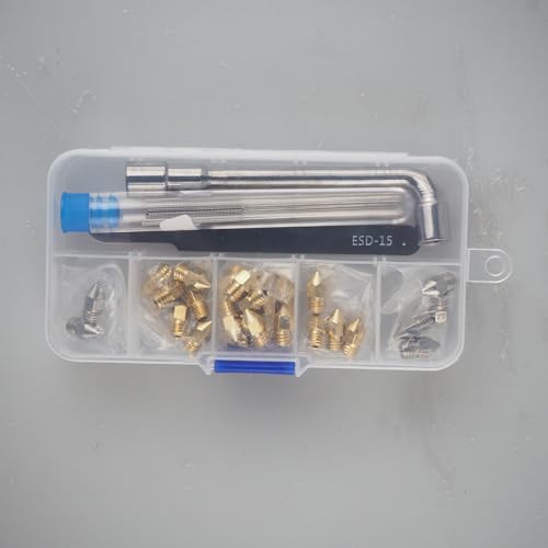 Stainless Steel 3D Printer Nozzle Kit – Multiple Sizes