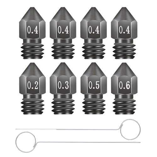 Sovol 8-Pack Hardened Steel MK8 3D Nozzles
