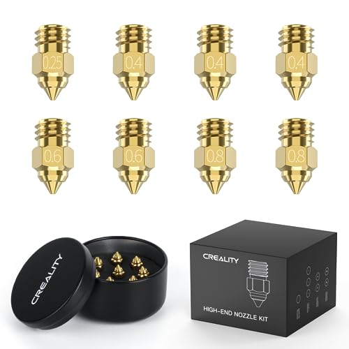 Creality 8-Piece High-End Brass Nozzle Kit