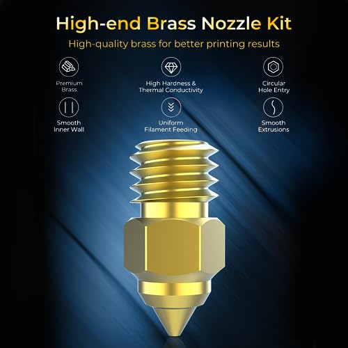 Creality 8-Piece High-End Brass Nozzle Kit