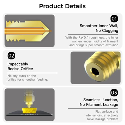 Creality 8-Piece High-End Brass Nozzle Kit