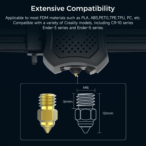 Creality 8-Piece High-End Brass Nozzle Kit