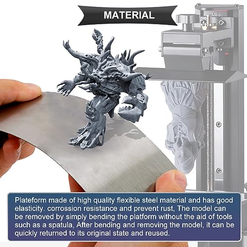 Magnetic Flexible Steel Build Plate for 3D Printers