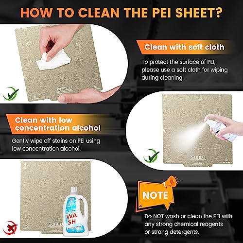 SUNLU Magnetic PEI Sheet for 3D Printers
