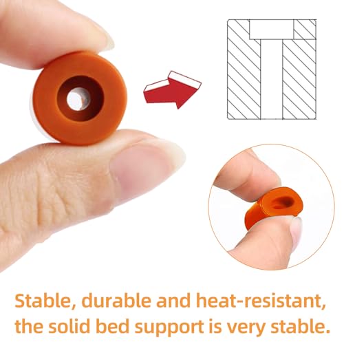Silicone Leveling Columns for 3D Printers - 4 PCS