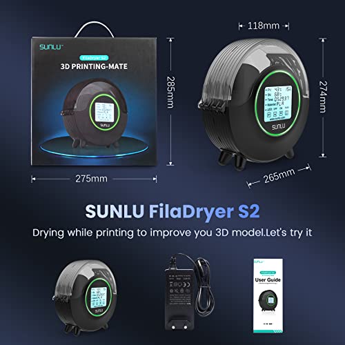 SUNLU S2 3D Printer Filament Dryer & Dehydrator