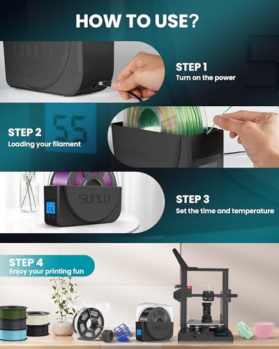 SUNLU S1 Plus Filament Dryer for 3D Printing
