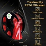 YOYI Eco-Friendly PETG 3D Printer Filament - Red