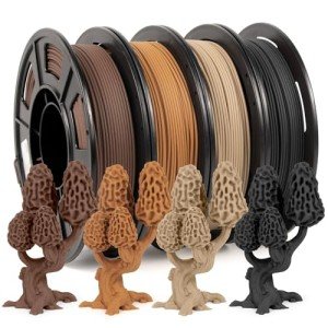 Wooden 3D Printer Filament Kit - 4 Spools