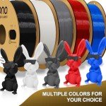 Eono Black PLA Filament for 3D Printer