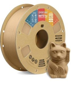 Matte Light Brown PLA Filament Roll