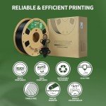 OVERTURE 1.75mm ABS Filament - 1kg Black Spool