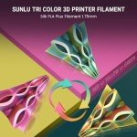 SUNLU Triple Color Silk PLA Plus Filament 1.75mm