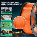 SUNLU PLA+ 3D Printer Filament - Transparent Orange