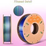 ERYONE 3D Silk PLA Filament 1.75mm, Multicolor