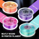 SUNLU Triple Color Silk PLA Plus Filament 1.75mm