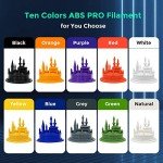 FLASHFORGE ABS PRO 3D Printer Filament - White