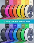SUNLU 1.75mm PETG Filament 4KG Bundle - 4 Colors