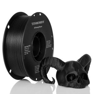 PETG GF 3D Printer Filament – Frosted Black