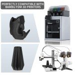 PETG GF 3D Printer Filament – Frosted Black