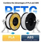 Kingroon 1.75mm White PETG Filament - 1KG