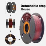 High-Speed 1.75mm Black PETG Filament 1KG