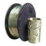 Silk Bronze PLA Filament 1.75mm - 1KG