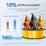 JAYO 1.75mm Silver Silk PLA Filament 1.1KG