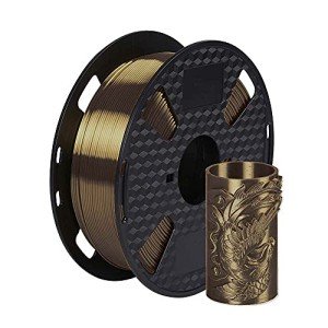 Silk Mocha Brown 1.75mm PLA Filament 1KG