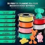 5KG PLA+ 3D Printer Filament Bundle - 5 Spools